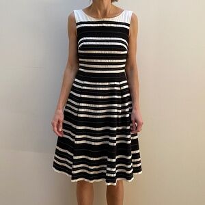 SAND Copenhagen Black & White Striped Dress
